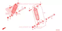 AMORTISSEUR ARRIERE pour Honda FOURTRAX 420 RANCHER 4X4 AT IRS EPS ESP de 2019