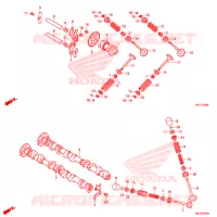 ARBRE A CAMES   SOUPAPE pour Honda FORZA 250 ABS 3TU de 2019