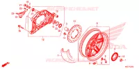 ROUE ARRIERE   BRAS OSCILLANT pour Honda FORZA 250 ABS 3TU de 2019