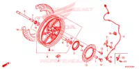 ROUE AVANT pour Honda SH 300 I ABS STANDARD 2ED de 2019