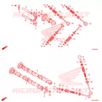 ARBRE A CAMES   SOUPAPE pour Honda SH 300 I ABS STANDARD 4ED de 2019