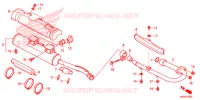 SILENCIEUX D'ECHAPPEMENT pour Honda TRX 250 FOURTRAX RECON Electric Shift de 2019