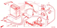 BATTERIE pour Honda TRX 250 FOURTRAX RECON Standard de 2018