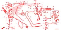 LEVIER DE GUIDON   CABLE   COMMODO pour Honda TRX 250 FOURTRAX RECON Standard de 2018