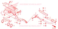 SILENCIEUX D'ECHAPPEMENT pour Honda TRX 250 FOURTRAX RECON Standard de 2018