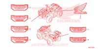 AUTOCOLLANTS pour Honda FOURTRAX 500 FOREMAN 4X4 ES PS de 2017