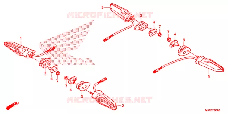 CLIGNOTANT Honda MOTO 1000 AFRICA-TWIN 2019  CRF1000A2K