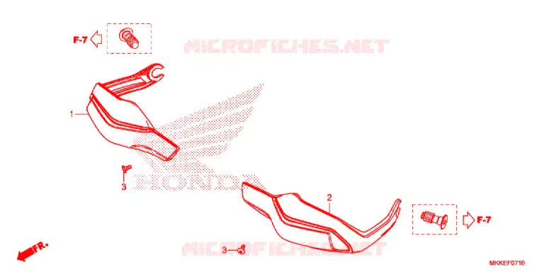 PROTEGES MAINS Honda MOTO 1000 AFRICA-TWIN 2019  CRF1000ALK