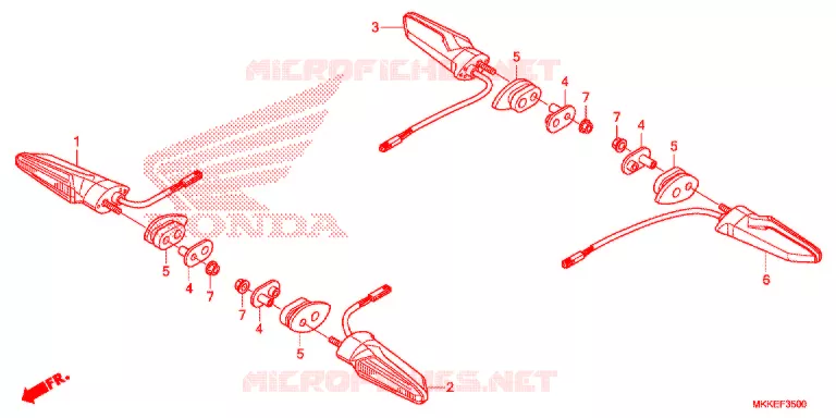 CLIGNOTANT Honda MOTO 1000 AFRICA-TWIN 2019  CRF1000DK