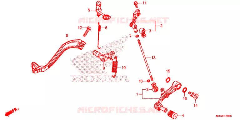 PEDALE Honda MOTO 1000 AFRICA-TWIN 2019  CRF1000DL2K