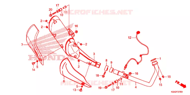 SILENCIEUX D'ECHAPPEMENT Honda MOTO 250 CBF 2021  CBF250NAL