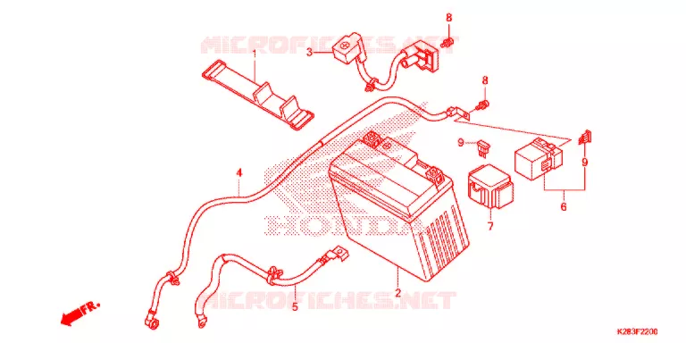 BATTERIE Honda MOTO 125 CRF 2021  CRF125FBK