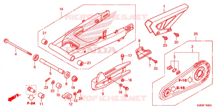 BRAS OSCILLANT Honda MOTO 125 CRF 2019  CRF125FBK