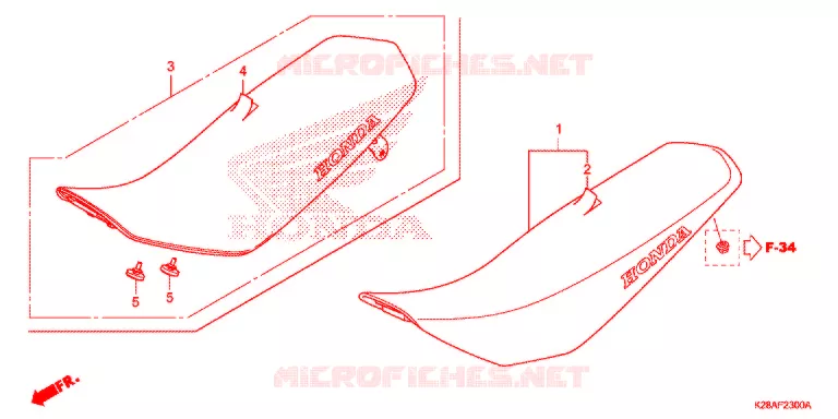 SELLE Honda MOTO 125 CRF 2019  CRF125FK