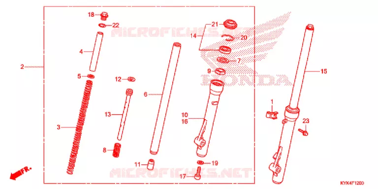 FOURCHE Honda MOTO 110 CRF 2019  CRF110FK