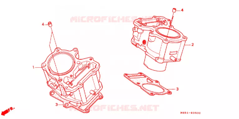 CYLINDRE Honda MOTO 800 PC800 1993  PC800R
