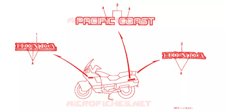 t (PC800R) Honda MOTO 800 PC800 1991  PC800R