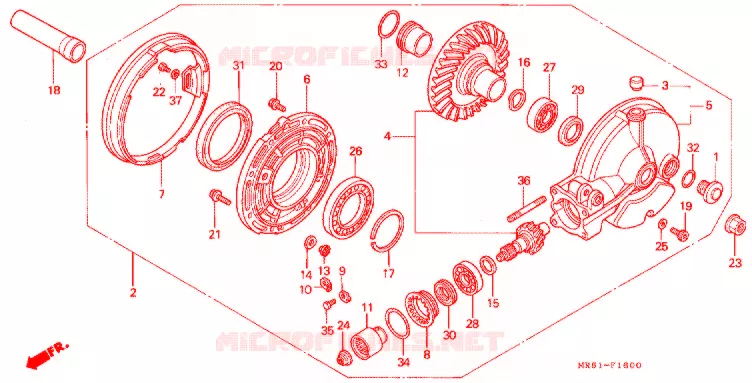COUPLE CONIQUE Honda MOTO 800 PC800 1997  PC800T
