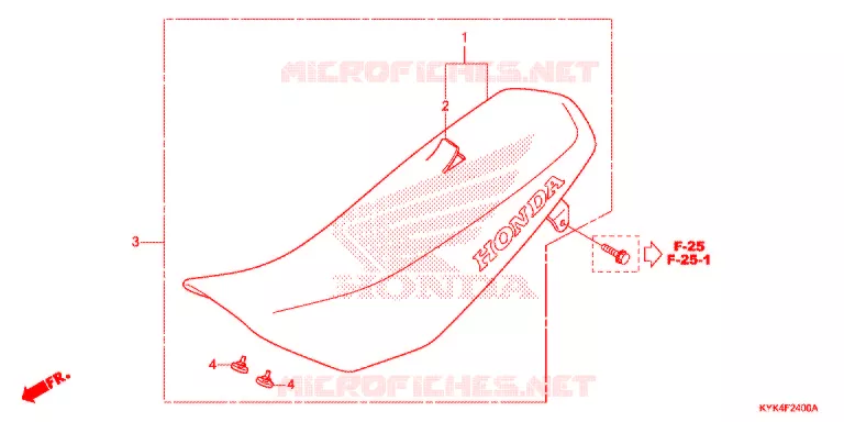 SELLE Honda MOTO 110 CRF 2019  CRF110FK