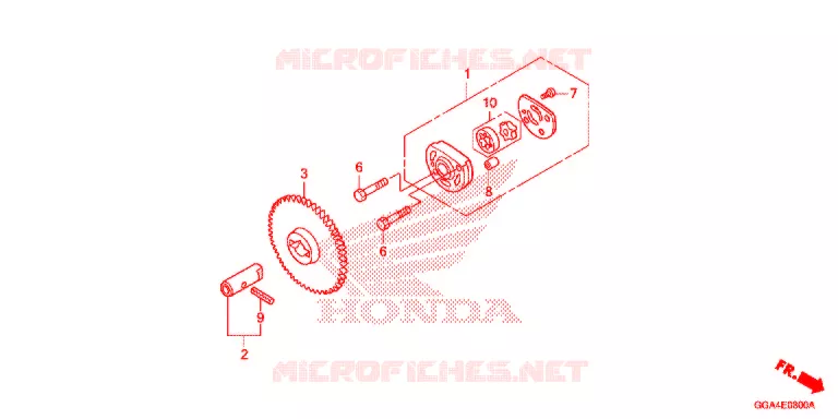 POMPE A HUILE Honda SCOOTER 50 RUCKUS 2019  NPS50K_A