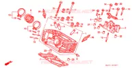 CULASSE DE CYLINDRE ARRIERE pour Honda VRX 400 ROADSTAR BLACK SPECIAL de 1996