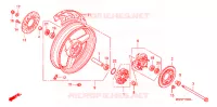 ROUE ARRIERE pour Honda CB 400 SUPER FOUR DRIVING SCHOOL de 2004