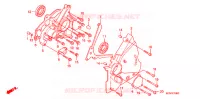 COUVERCLE GAUCHE pour Honda CB 750 RED de 2007