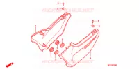 COUVERCLES LATERAUX pour Honda CB 750 RED de 2007