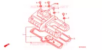 COUVRE CULASSE pour Honda CB 750 RED de 2007