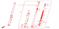 FOURCHE pour Honda CB 750 RED de 2007