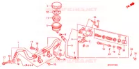 MAITRE CYLINDRE DE FREIN ARRIERE pour Honda CB 750 RED de 2007