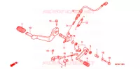 PEDALE pour Honda CB 750 RED de 2007