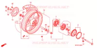 ROUE ARRIERE pour Honda CB 750 RED de 2007