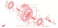 ROUE AVANT pour Honda CB 750 RED de 2007