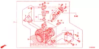 CORPS DE PAPILLON pour Honda CBR 250 R de 2017