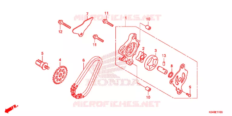 POMPE A HUILE Honda SCOOTER 300 FORZA 2014  NSS300AD