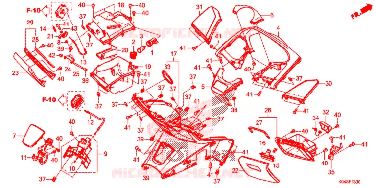 PROTEGE JAMBES Honda SCOOTER 300 FORZA 2016  NSS300AG