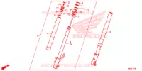 FOURCHE pour Honda ZOOMER 110 X CBS de 2013