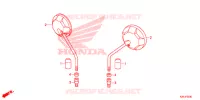 RETROVISEUR pour Honda ZOOMER 110 X CBS de 2013