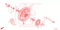 ROUE AVANT pour Honda ZOOMER 110 X CBS de 2013