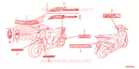 AUTOCOLLANTS pour Honda SH MODE 125 de 2019