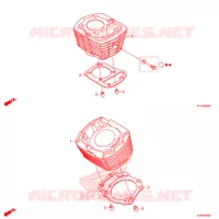 CYLINDRE pour Honda ACE 125 SPOKED WHEELS, TYPE 3PE de 2019