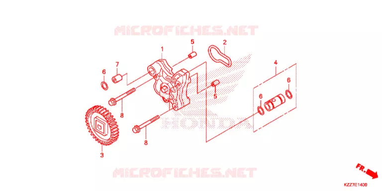 POMPE A HUILE Honda MOTO 250 CRF 2020  CRF250LAK