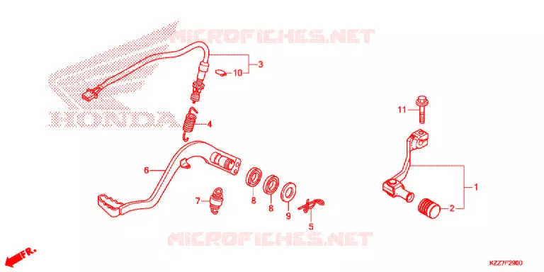 PEDALE Honda MOTO 250 CRF 2019  CRF250LK