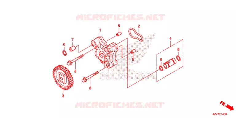 POMPE A HUILE Honda MOTO 250 CRF 2019  CRF250LK