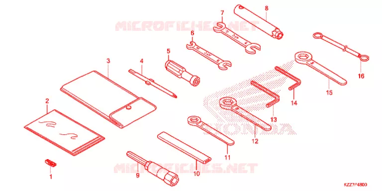 OUTIL Honda MOTO 250 CRF 2019  CRF250RLK