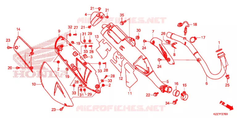SILENCIEUX D'ECHAPPEMENT Honda MOTO 250 CRF 2020  CRF250RLK