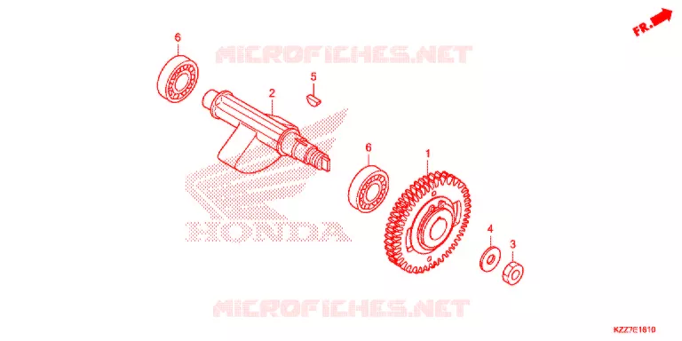 ARBRE DE BALANCIER Honda MOTO 250 CRF 2018  CRF250RLK