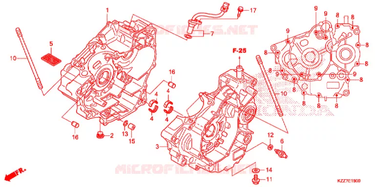 CARTER MOTEUR Honda MOTO 250 CRF 2020  CRF250RLK