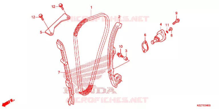 CHAINE DE DISTRIBUTION - TENDEUR Honda MOTO 250 CRF 2021  CRF250RLK